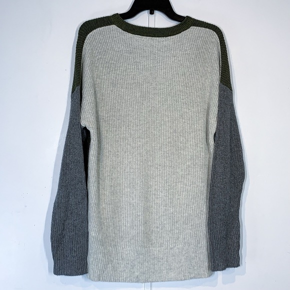 Madewell Sweater Cotton-Blend Thompson Ribbed Colorblock Sweater - Picture 4 of 7